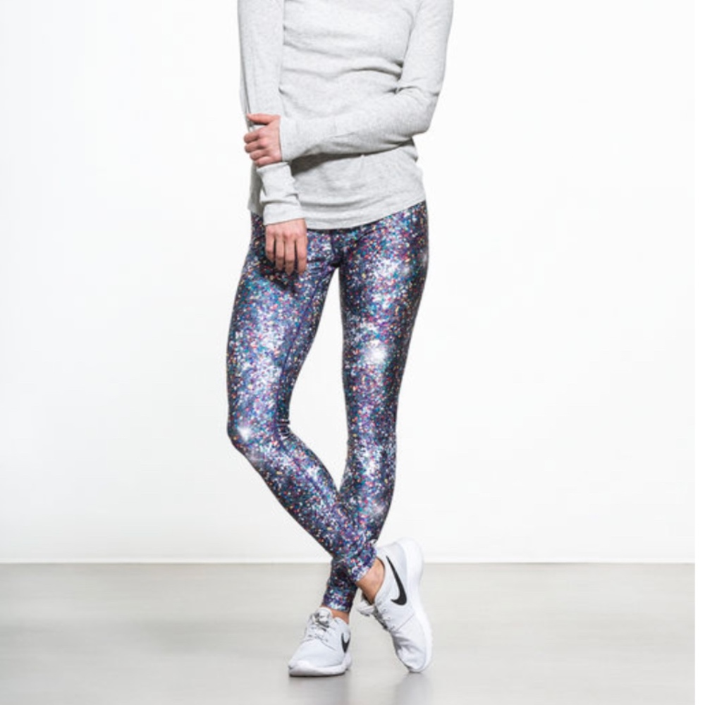 Terez Night Sparkle Tall Band Legging NWT